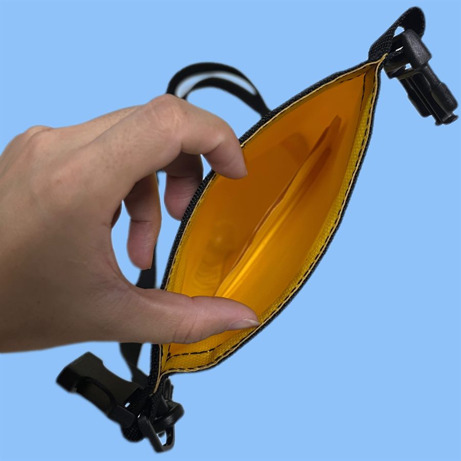 Waterproof phone pouch with transparent window
